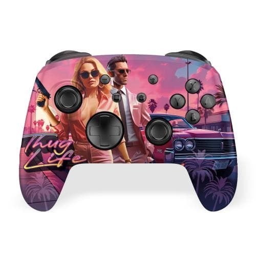 Freaks and Geeks Trådlös kontroller RGB- PC / Switch 2 (Thug Life)