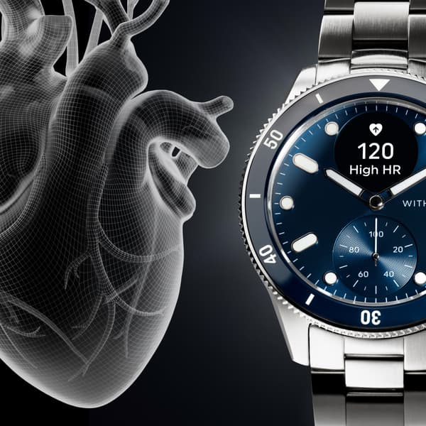 Withings Scanwatch Nova smartklocka, 42 mm, blå