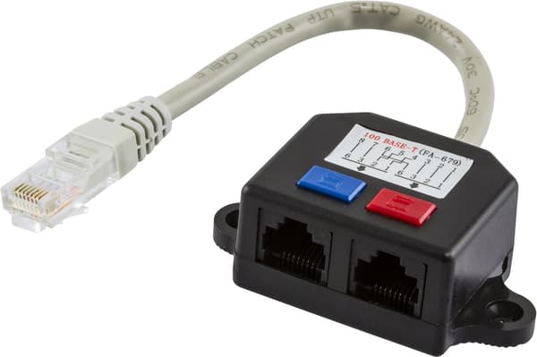 UTP Y-kaapeli (ej suojattu) RJ45 TP
