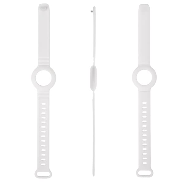 DELTACO Apple AirTag, Silikonarmband, Vit