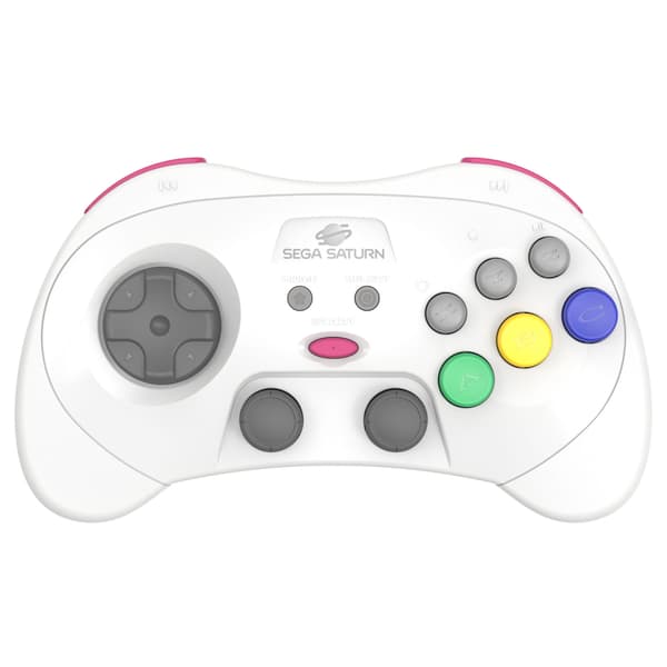 Retro-Bit SEGA Saturn PRO-kontroller - hvit
