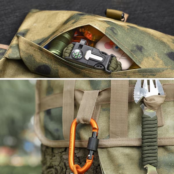Opbevaringstaske til camping, Kamouflage