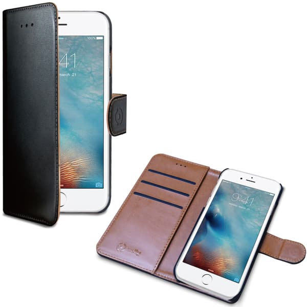 Celly Wallet Case iPhone 7/8/SE 2020/SE 2022 Svart