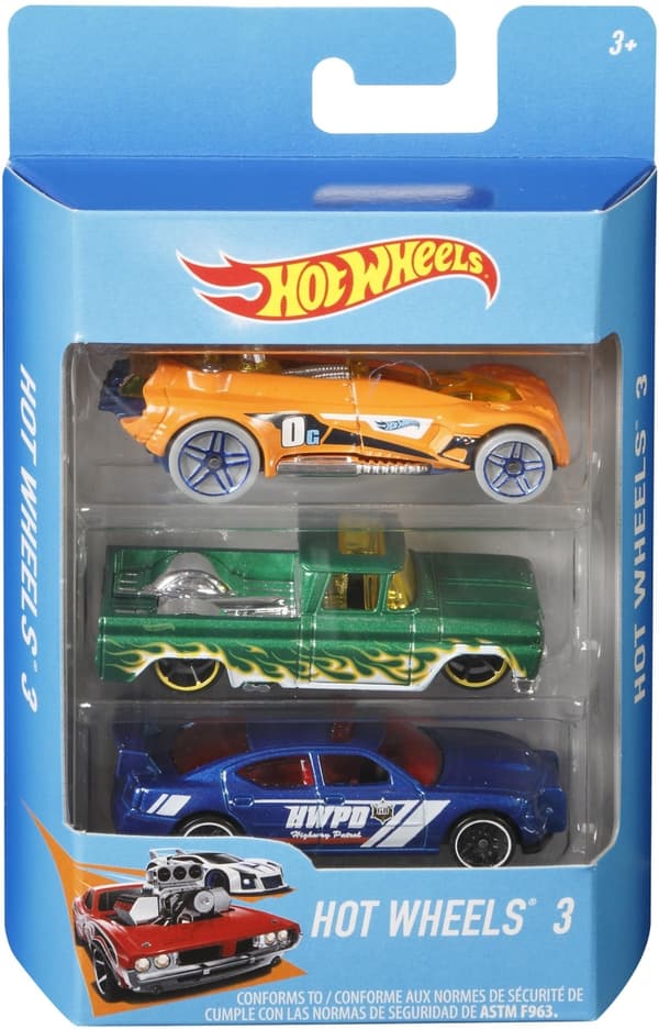 Hot Wheels minibiler, 3 stk