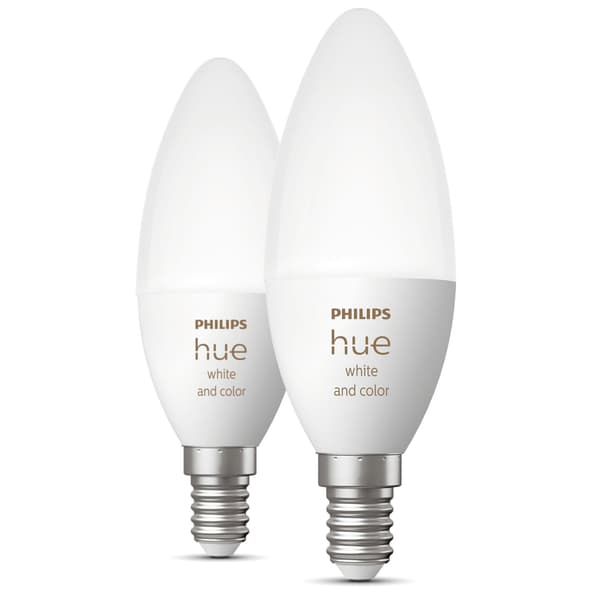Philips Hue White Color Ambiance E14 Kron 2-pack