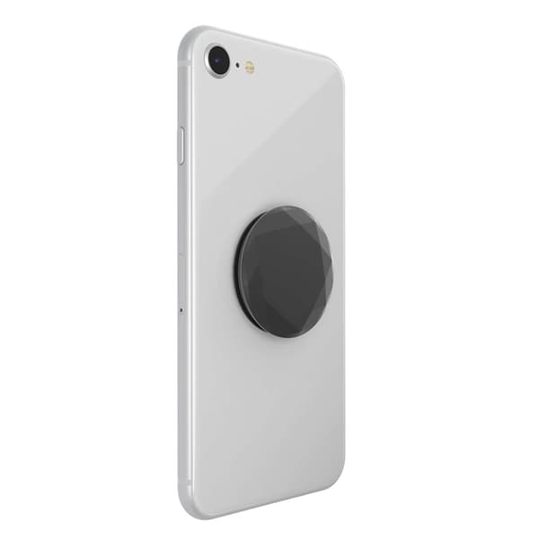 POPSOCKETS Metallic Diamond Black Aftageligt Greb m. Standerfunktion Premium