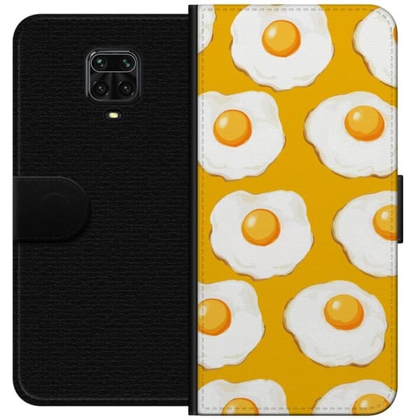 Lommeboketui til Xiaomi Redmi Note 9 Pro med Stekt egg motiv