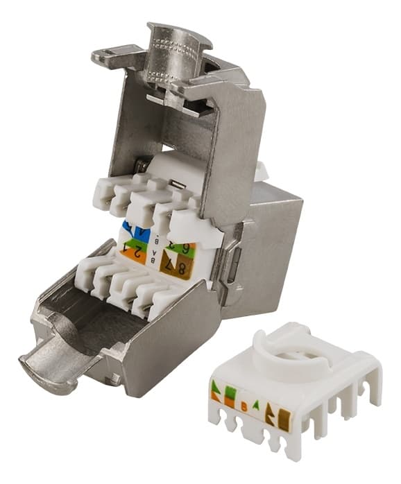 DELTACO FTP Cat6 Keystone kontaktdon, "Tool-free