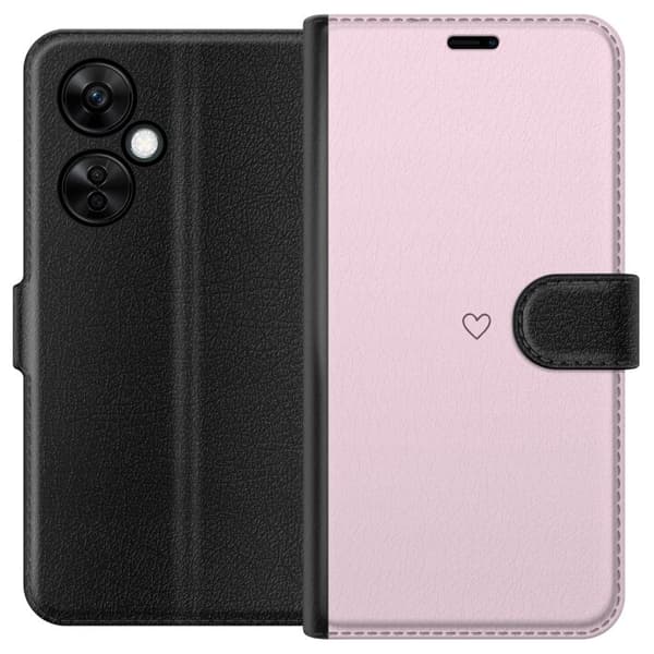 Tegnebogsetui til OnePlus Nord CE 3 Lite med Hjerte motiv