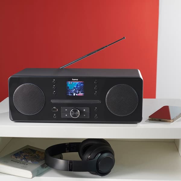 Hama Radio FM/DAB+/CD/BT Internetradio DIR1570CBT Sort