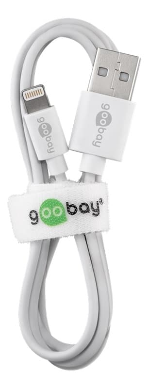 Goobay Apple Lightning-lader sett 1 A, hvit, 1 m,