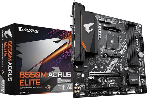 Gigabyte B550M AORUS ELITE AM4 mATX-moderkort