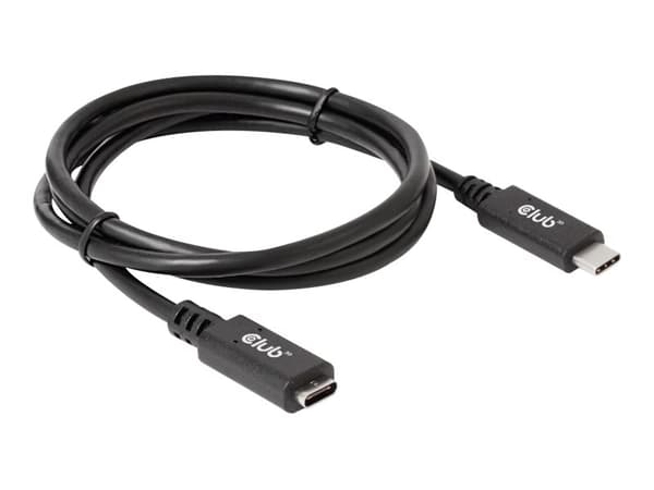 Club 3D USB Typ-C förlängningskabel 1m Svart