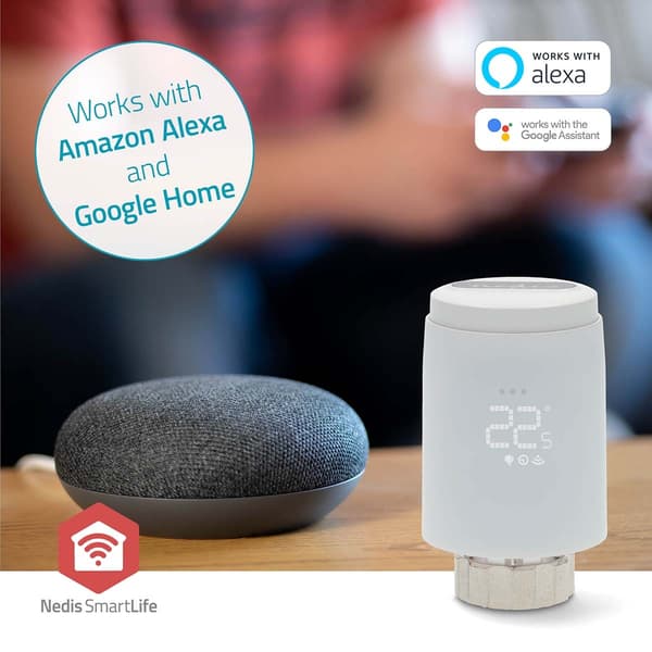 Nedis SmartLife Radiatorkontroll | Zigbee 3.0 | Batteri drevet | LED | Android™ / IOS