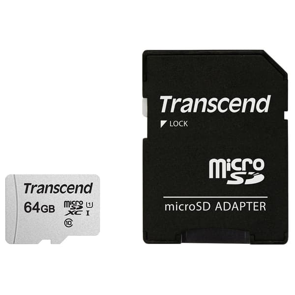 Transcend Minneskort MicroSDXC-kort U1 A1 64GB