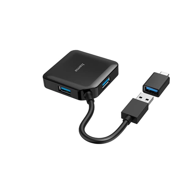 Hama Hub USB/USB-C 1:4 1,5 Gbit/s