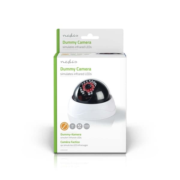 Nedis Dummy Security Camera | Kuppel | Batteri drevet | Innendørs | Hvit
