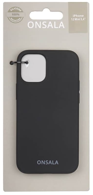 Onsala Mobilcover Silikone Black - iPhone 12 Mini