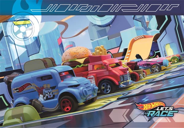 Clementoni 2x60 stk puslespill for barn Hotwheels