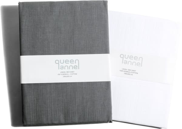 Queen Anne Sengetøy Grå 160x200cm
