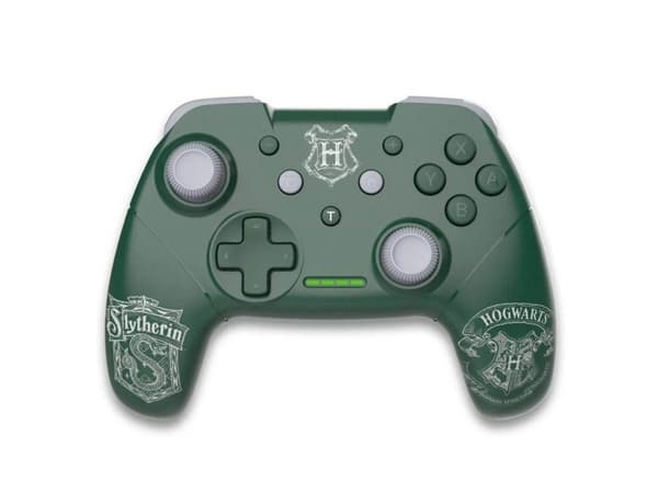 Trade Invaders Harry Potter trådløs controller grøn til Switch med 1M kabel - Slytherin