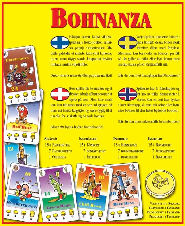 Bohnanza (Bønnespill) Kortspill