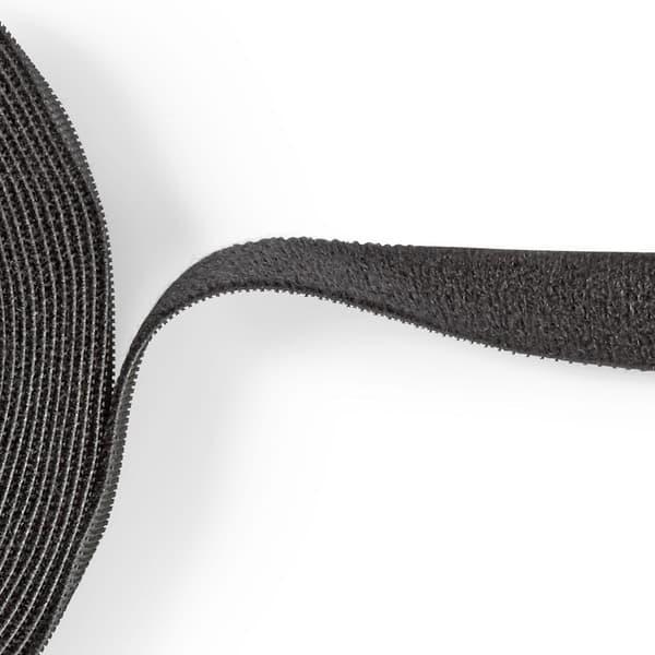Nedis Hook and Loop rulle | 910 x 1.6 cm | Sort