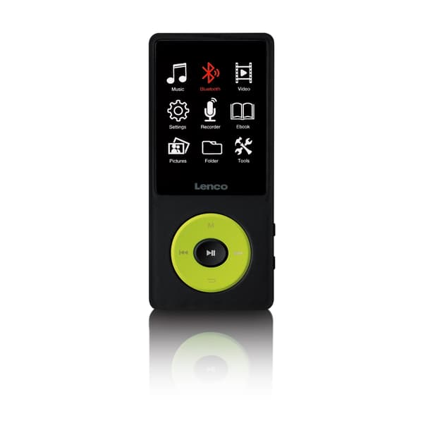Lenco MP3/MP4-afspiller med Bluetooth® og 8 GB intern hukommelse Green