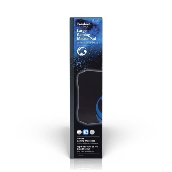 Nedis Gaming musematte | Gummi / Mikrofiber | Sort