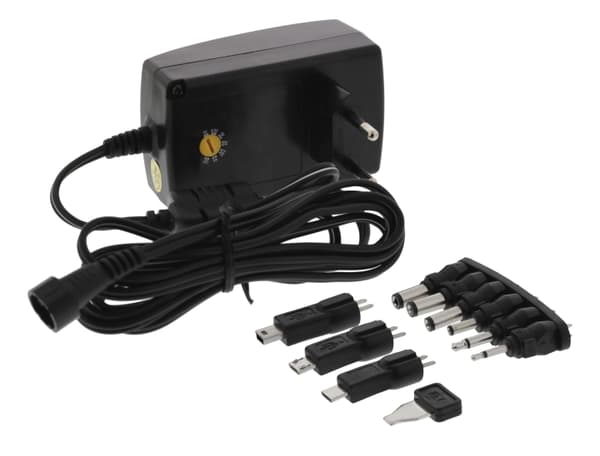 Nordic Quality AC/DC Plugin Adapter, 2250mAh
