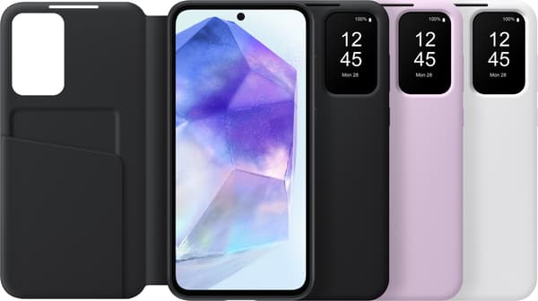 Samsung Galaxy A55 Smart View Plånboksfodral, svart