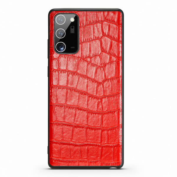 Lærveske til Samsung Note 20 Ultra, Rød