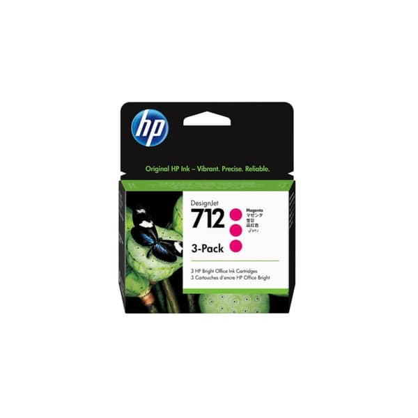 HP Musteet 3ED78A 712 Magenta 3-pack
