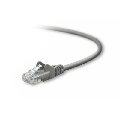 BELKIN Cat5e UTP, uskærmet netværkskabel / patchkabel, trækaflastning, grå, 3m