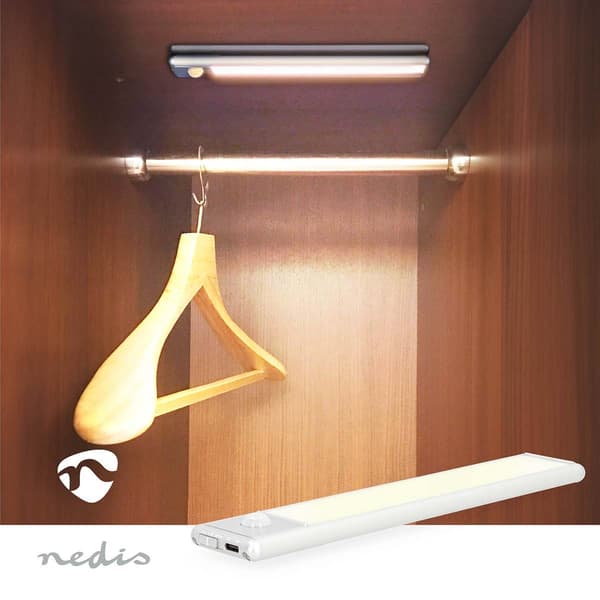 Nedis Skaplys | 110 lm | Bevegelsessensor | 10 timer | 5 V DC | 300 mm