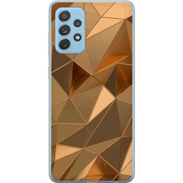 Mobildeksel til Samsung Galaxy A72 5G med 3D Gull motiv