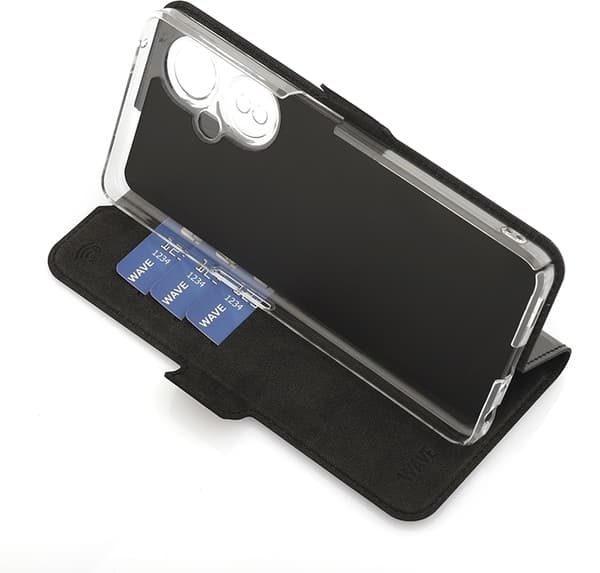 Wave BookCase -suojakotelo, OnePlus Nord CE 3 Lite 5G, musta