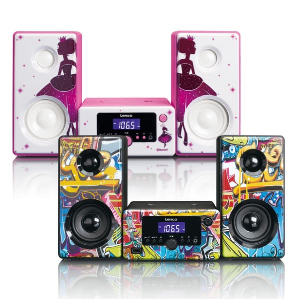 Lenco Micro set väckarklocka Bluetooth® FM-radio USB aux-in Princess