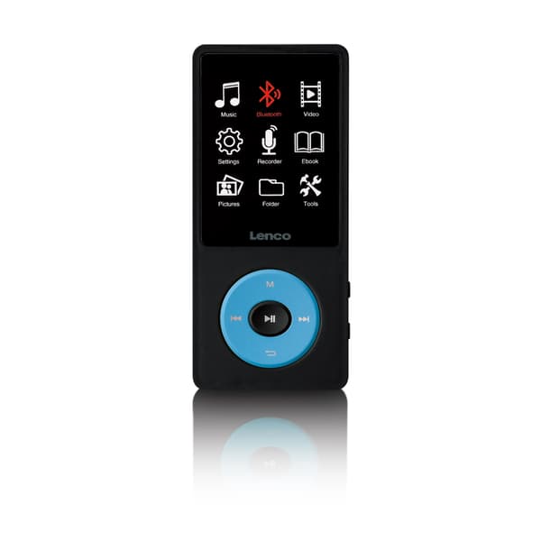 Lenco MP3/MP4-spiller med Bluetooth® og 8 GB internminne Blå
