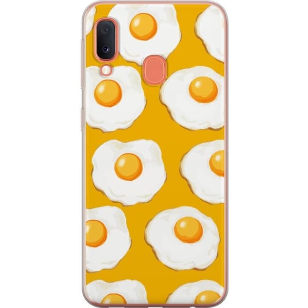 Mobildeksel til Samsung Galaxy A20e med Stekt egg motiv