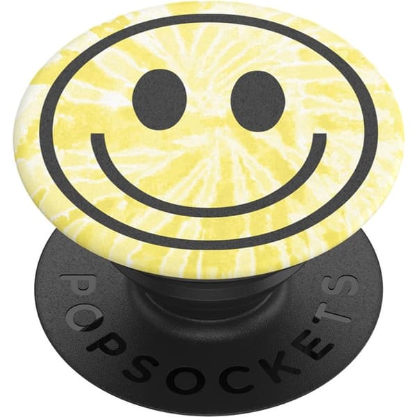 POPSOCKETS Tie Dye Smiley Avtagbart Grip med Stativfunksjon