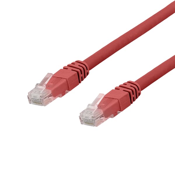 DELTACO U/UTP Cat6a patchkabel, LSZH, 7m, Red