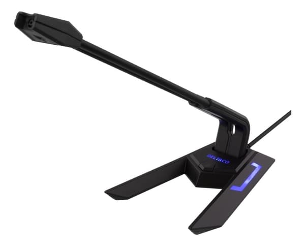 DELTACO USB Desktop Microphone, frequency range, 100Hz - 1kHz, sensiti