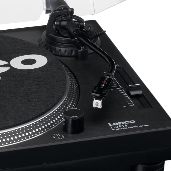 Lenco Direkte drevet platespiller med USB/PC-koding Svart