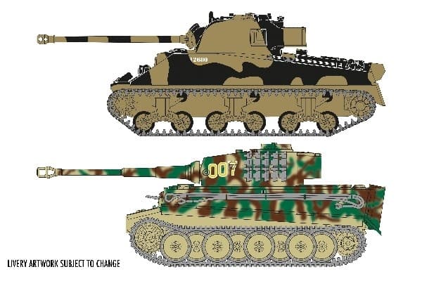 Airfix Classic Conflict Tiger 1 vs Sherman Firefly 1:72