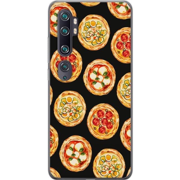 Mobildeksel til Xiaomi Mi Note 10 med Pizza motiv