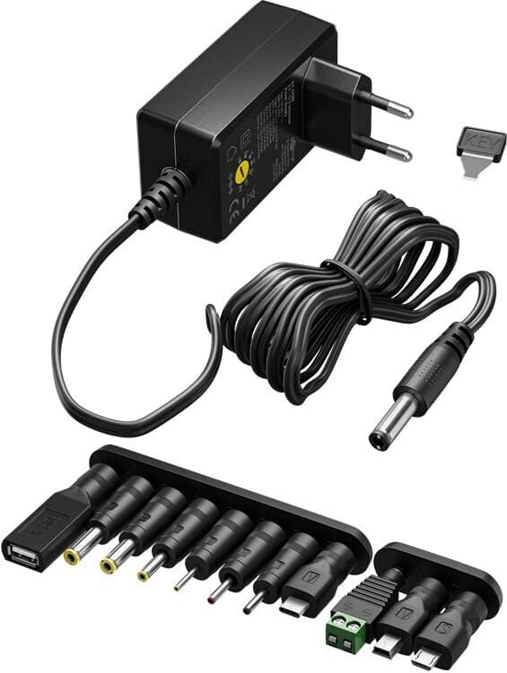 Goobay universal strømforsyning, 3-12 V DC, 1000 mA