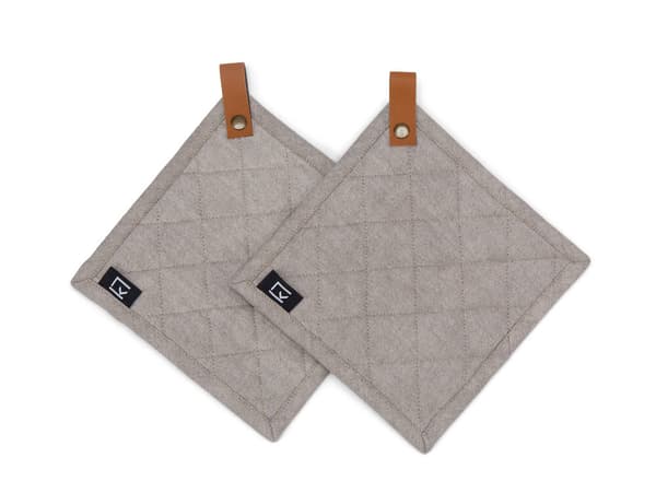 Kosta Linnewäfveri Grytlappar 2-pack, Grå