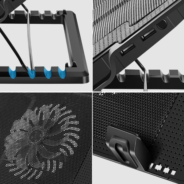 Stille ventilator justerbar til pc'er, laptops og gaming laptops.