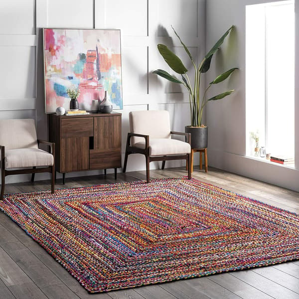 Matta Bomull Flerfärgad Vardagsrumsmatta Rustik Matta 60x90cm